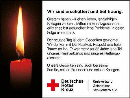 Wir sind erschüttert und tief traurig